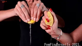 Lemon squeeze and nail tapping - Zara and Tixi