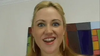 Blonde Hotty On Her Knees Giving Oral Audition - part 1