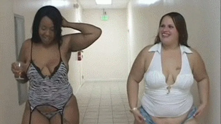 Guys Gets Blowjob Tag Team From Two Chubby Girls - low