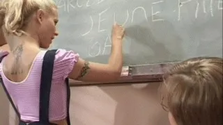 Hot Blonde Teacher Gets Nailed Hard In Class - low