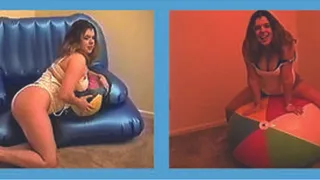 Tess' Beach Ball Photo Shoot- Including Both Beach Balls