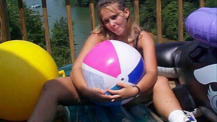 Inflatapalooza- Hailey's Out With A Bang- Just The INFLATABLE Scenes