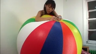 72 Inch Beach Ball Deflated By Kitty