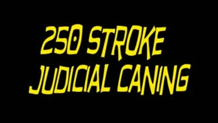 250 Stroke Judicial Caning (Clip 1 of 2)