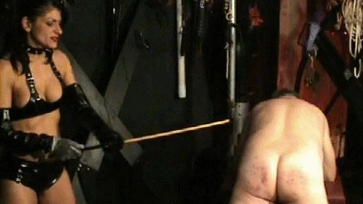 Mistress Delivers Fifty Hard Strokes Of Her Cane