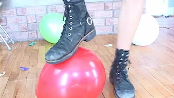 Balloons Stomped With Combat Boots