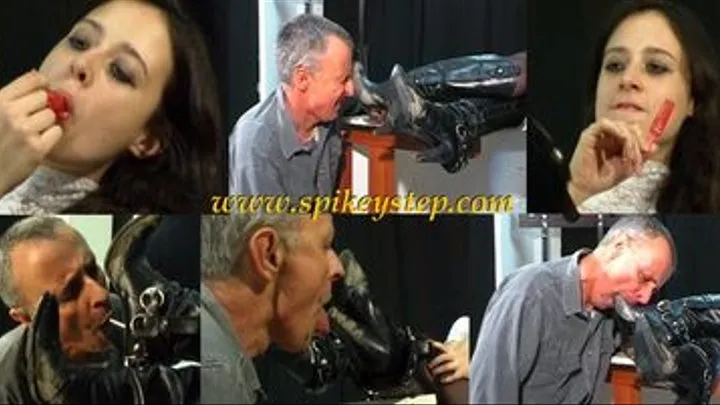 Casting Erika 2nd Day - Licking Her Filthy Boots -Part Two