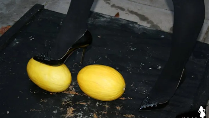 Maria's Black Patent Casadei High Heels Crush Melons 1