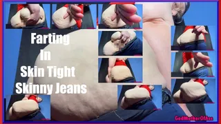 Fat Ass Farting In Skin Tight Skinny Jeans