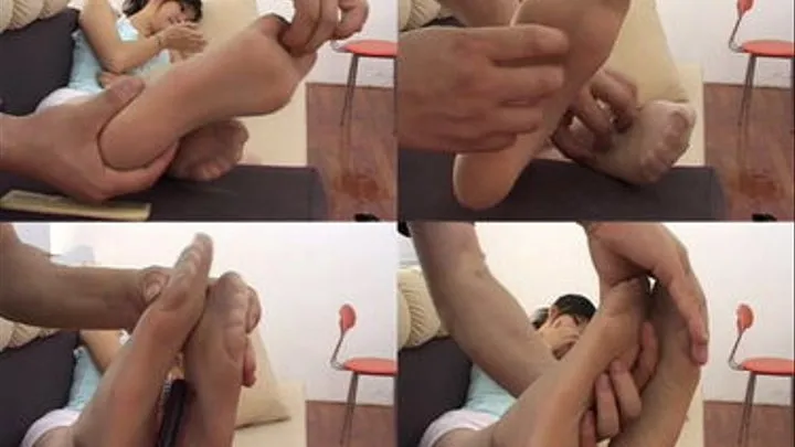 Toy nylon foot tickling 2