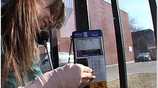 Injured Wrist Dialing Payphone