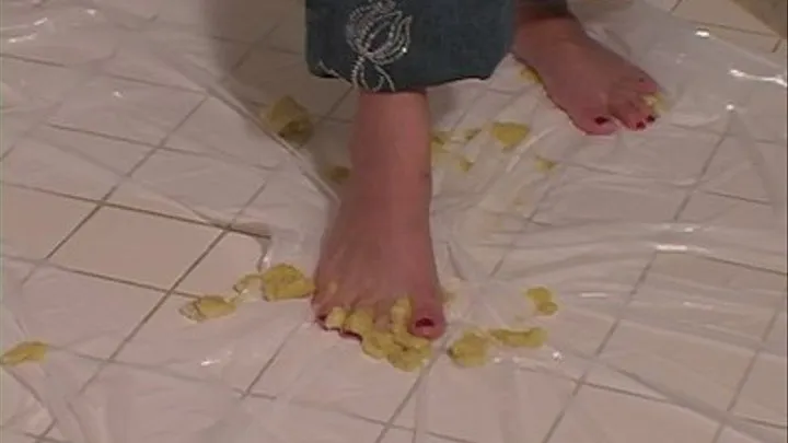 Belle's feet crush fruit