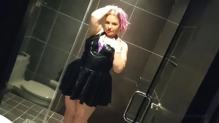 Latex Medical Gloves and Vinyl Dress in Shower