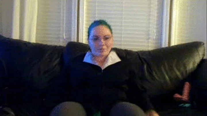 Teal Hair Secretary Tease