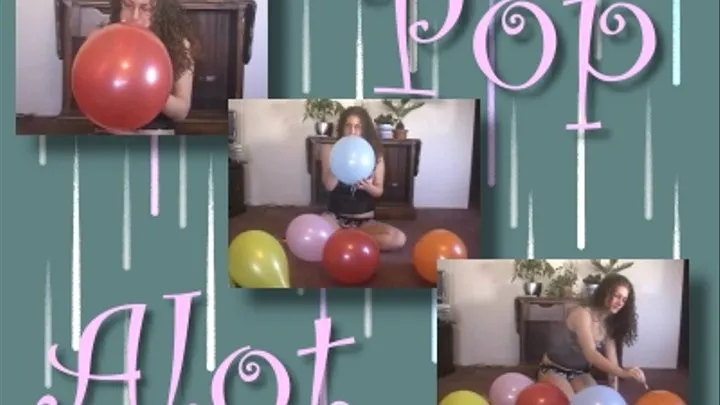 Ann Popping Her Balloons