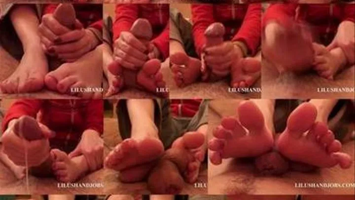 HandJob with feet - High Def - Video is 11 min