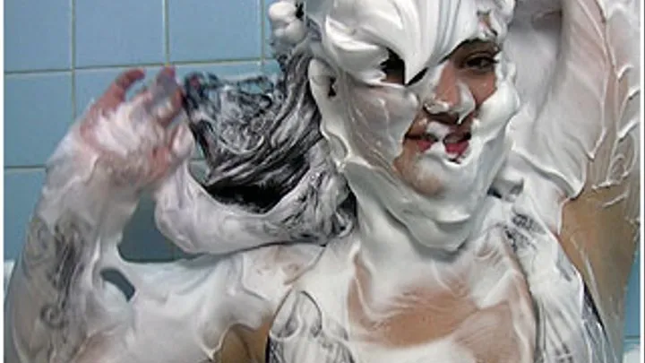 Kat in Shaving Foam