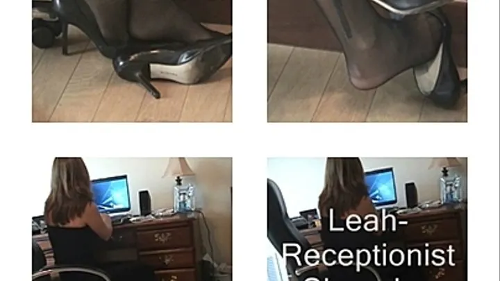 Leah Computer Shoeplay in Black Hose