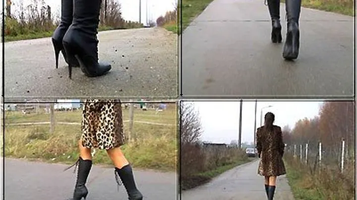 Black Boots - Walking- Part 1