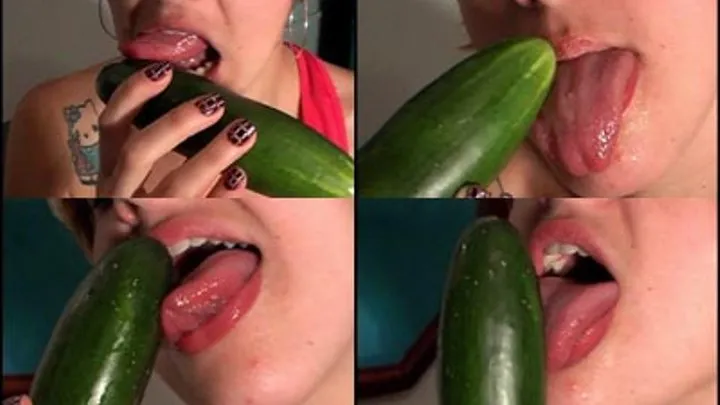 TONGUE LICKING CUCUMBER