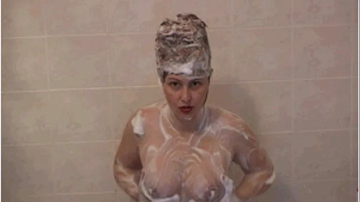 HAIR WASHING WITH LACTATING 01 - Titty Squeezing