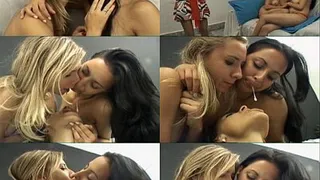 SPIT KISSES SWALLOW VOL # 2 - BRUNET vs BLOND GIRLS - MF 2009 - CLIP 1