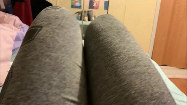 Jazmine, the yoga pants, the calf reveal