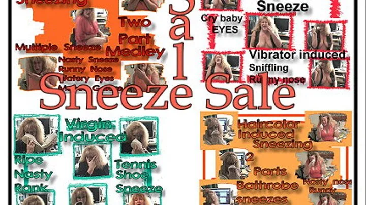 Four Clip Sneeze Sale