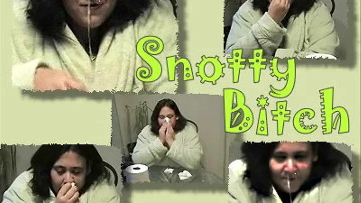 Q Tip Induced Snotty Sneezing Bitch