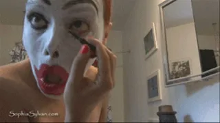 Putting On Full Clown Makeup for the First Time