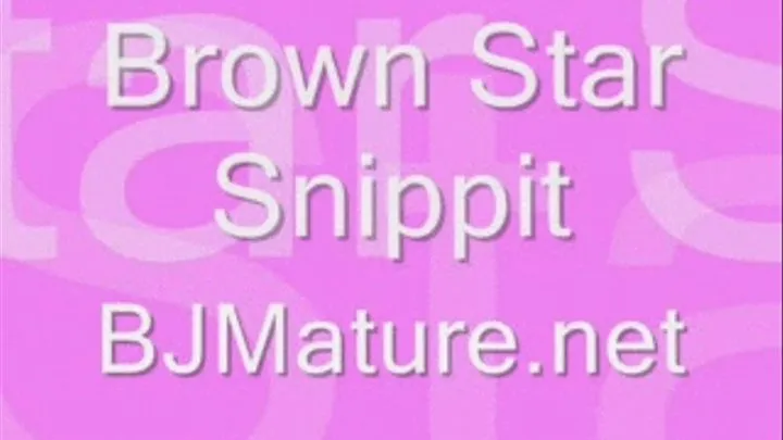 Browwn Star Snippit