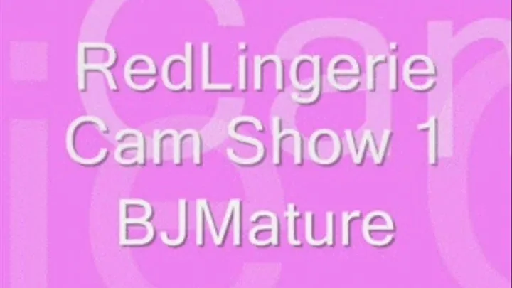 Red Lingerie Cam Show 1