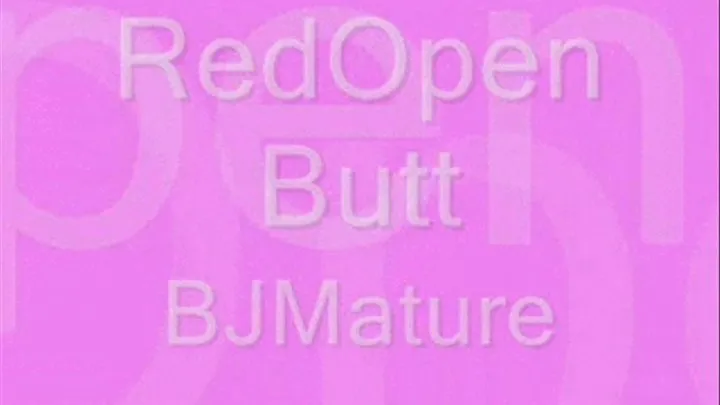Red Open Butt