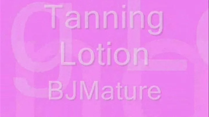 Tanning Lotion