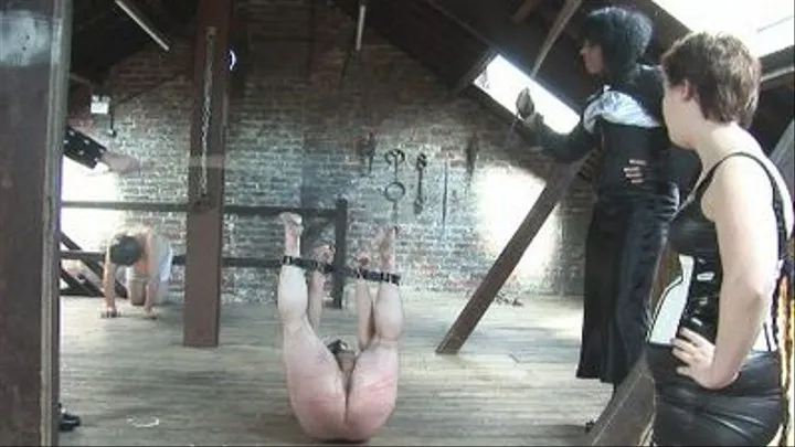 The 3 Sadists! Part 4 - The slave BASTINADO Challenge