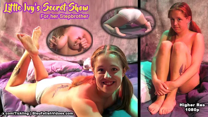 Little Ivy's secret show for her stepbrother - Remastered & Upscaled with AI to