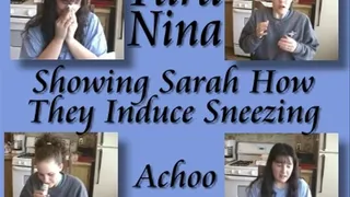 Tara and Nina Sneezing