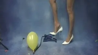 Balloon Pedal Pumping- White pumps