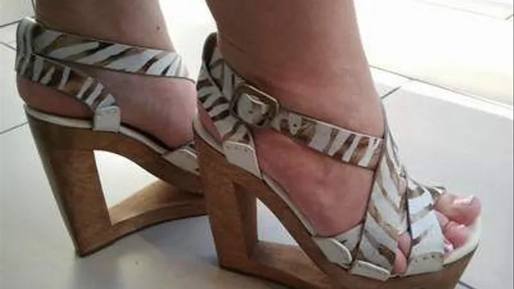 strappy wedge sandals