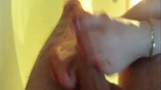 Sitting footjob in the jacuzzi