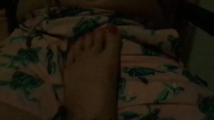 Swimpants evening footjob