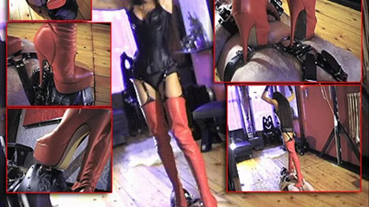 Red Thigh Boots Trample