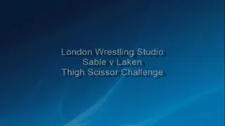 Laken vs Sable - Thigh Scissor Challenge