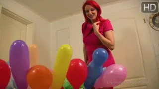 Colorful balloon crush party!