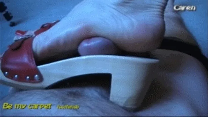 Caren clock footjob part I