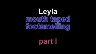 Leyla mouth taped footsmelling part II