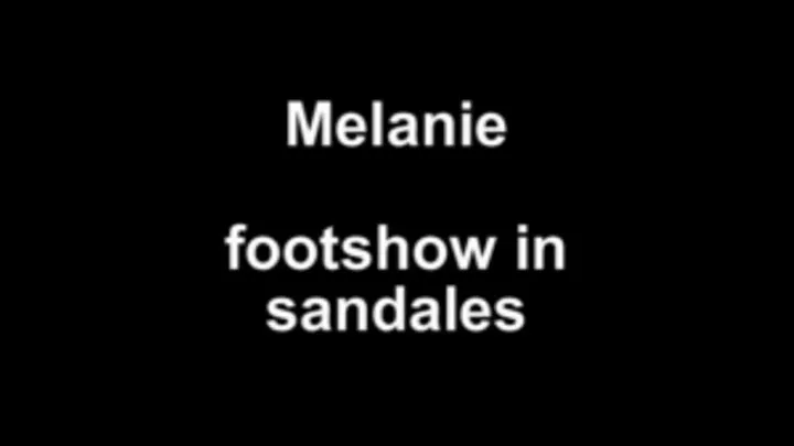 Melanie footshow in sandales