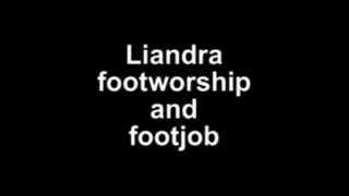 Liandra footworship and footjob