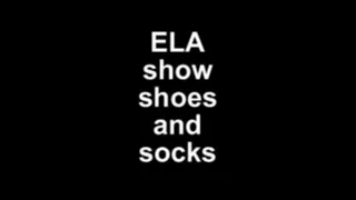 ELA show shoes and socks