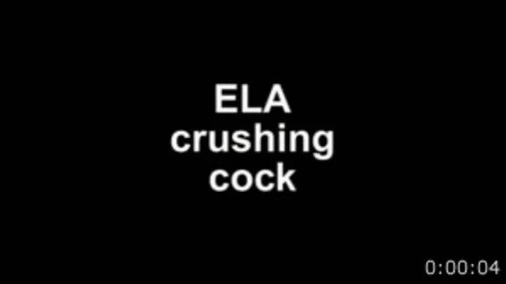 Ela crushing cock